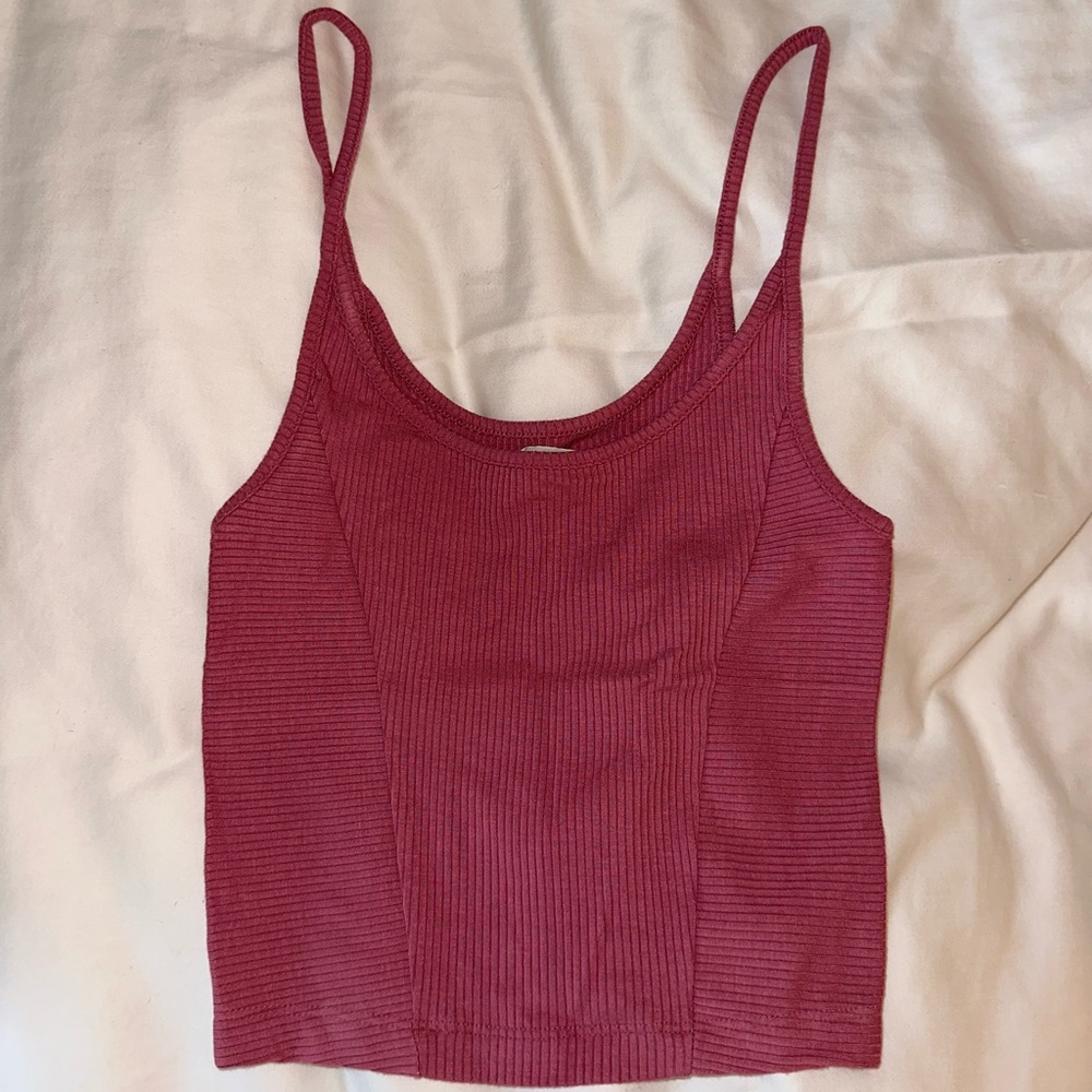 Cropped Urban Outfitters ribbed tank top